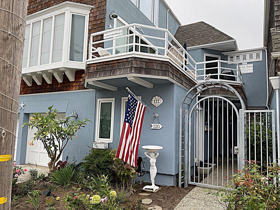 New Exterior Gate with Electronic Entry Lock