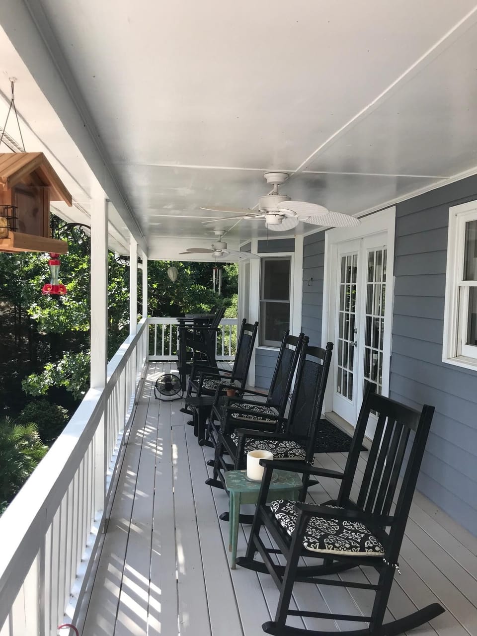 Plenty of seating to view the lake and pool!