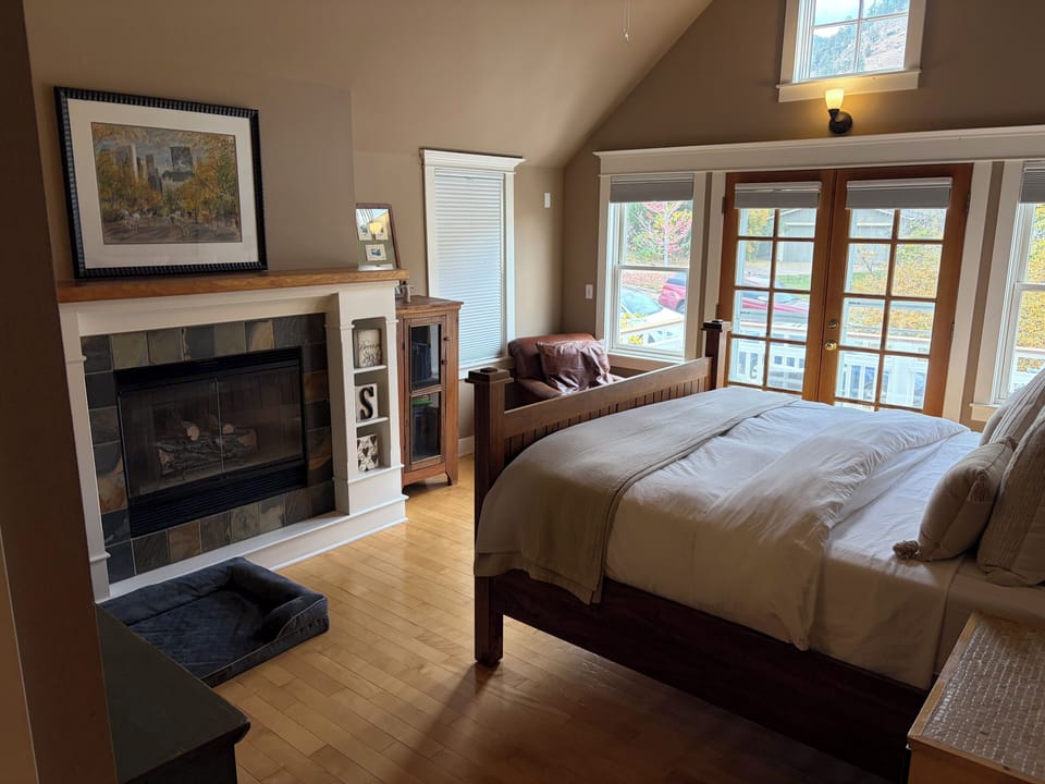 Master Bedroom with fireplace