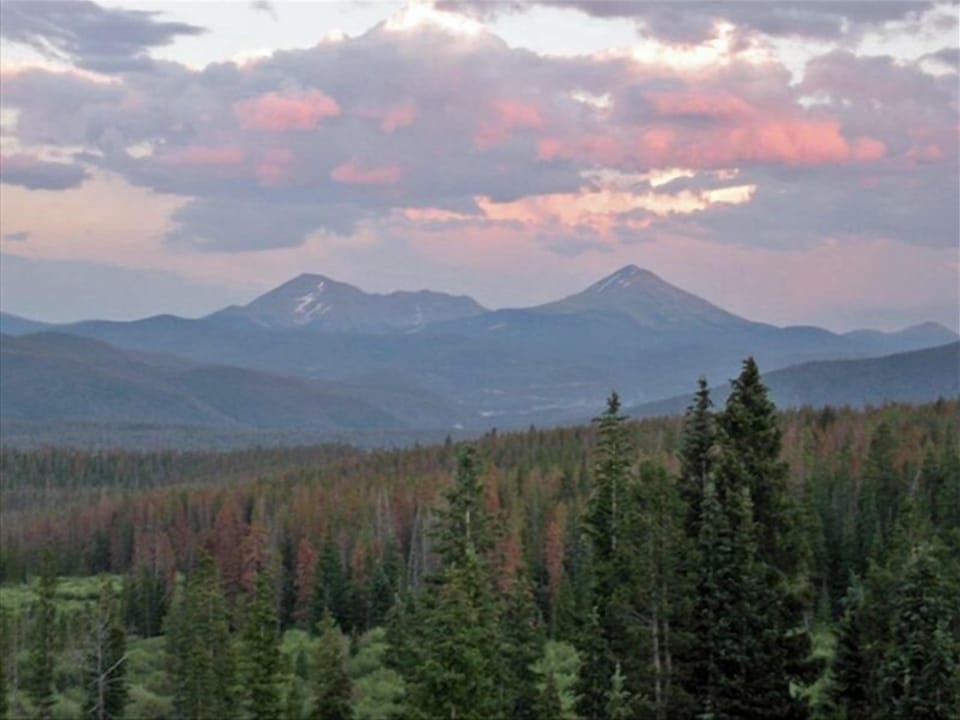 Views of the mountains from the top of Wildernest.