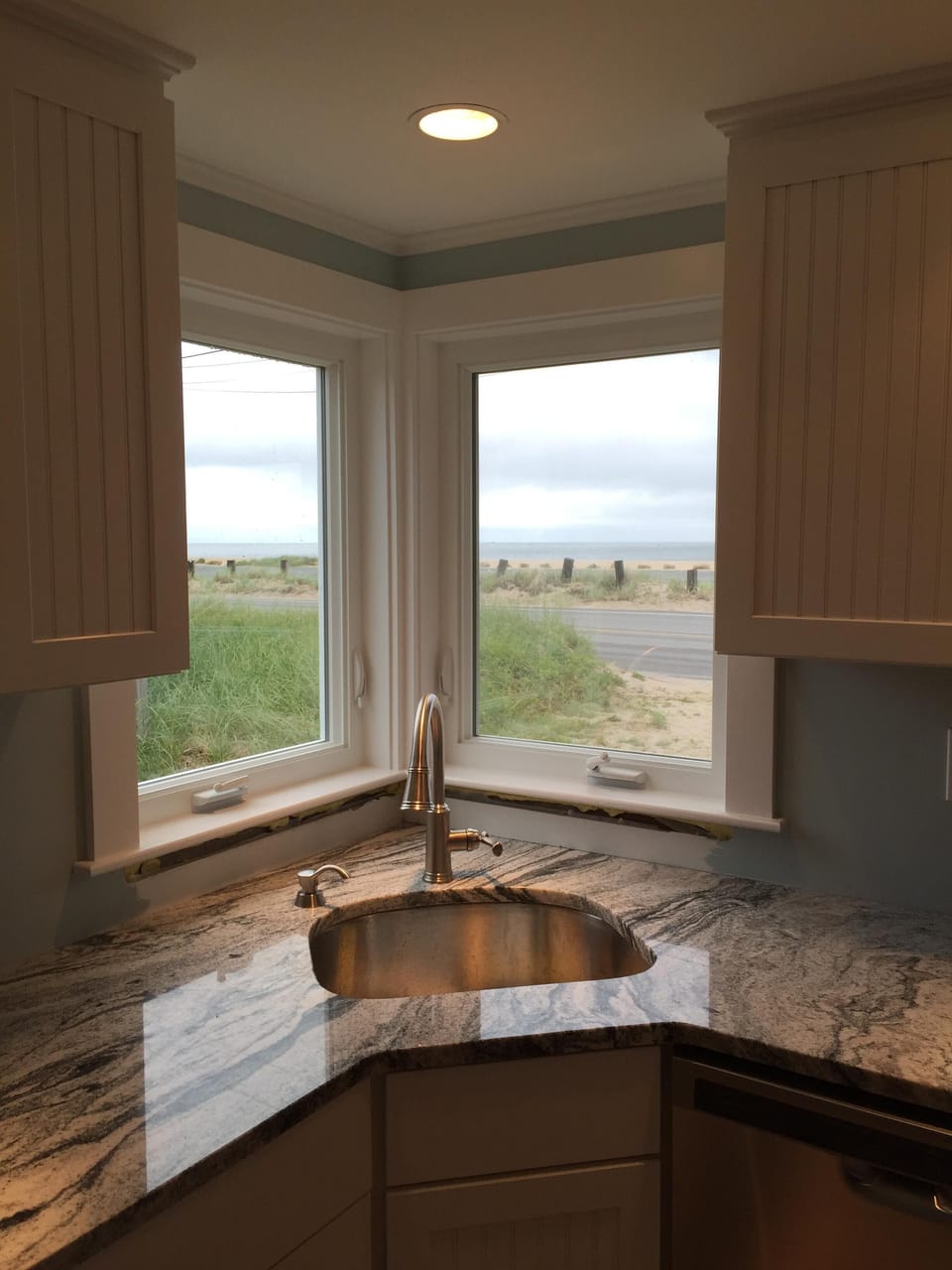 Ocean view from kitchen window