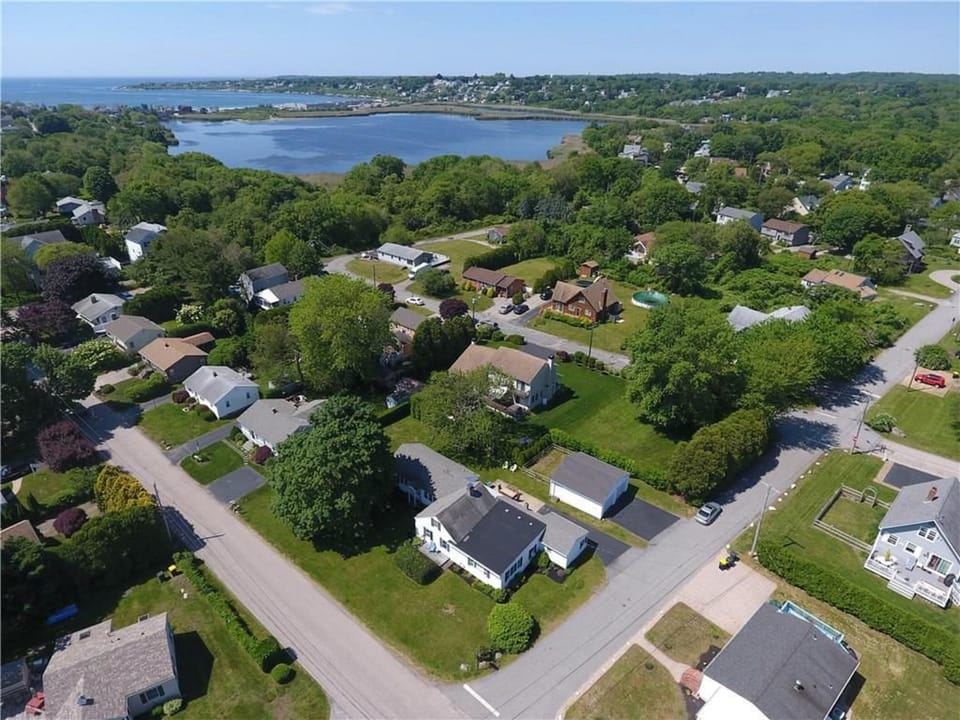 Our home is in the lower center with garage facing Anchorage Road