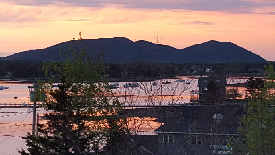 Sunset view from the Cottage