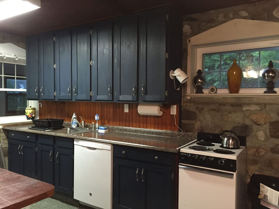 Kitchen with new dishwasher and countertop.