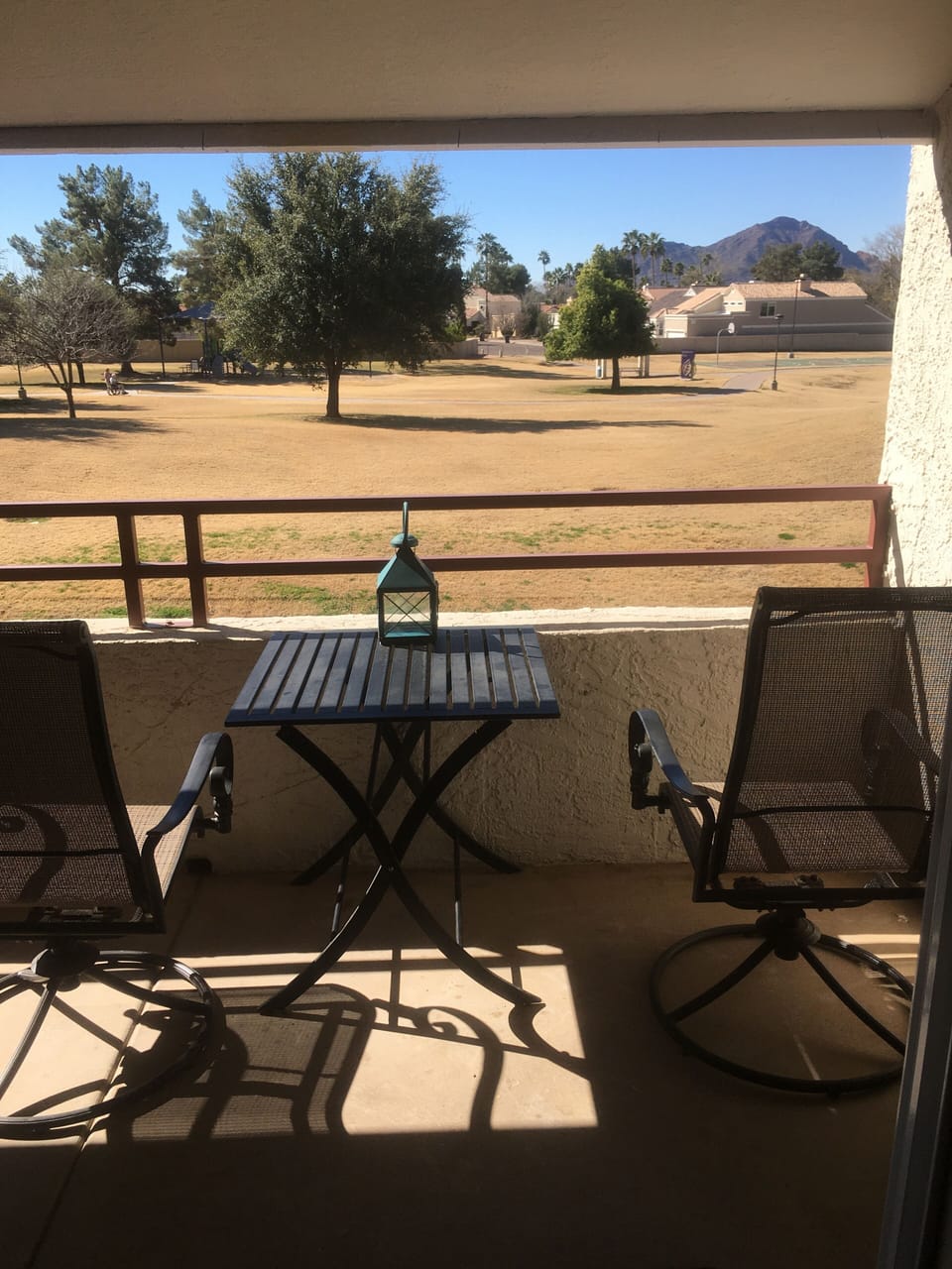 Stunning view from spacious private balcony