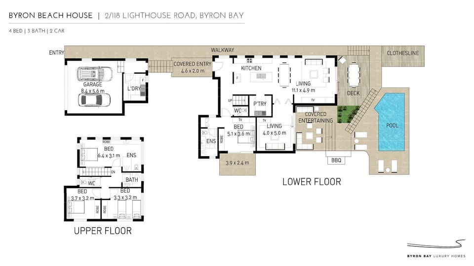 Byron Bay Beach House Floor Plan