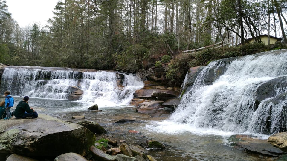 The Living Waters is just 2 miles from the cabin in the land of waterfalls.