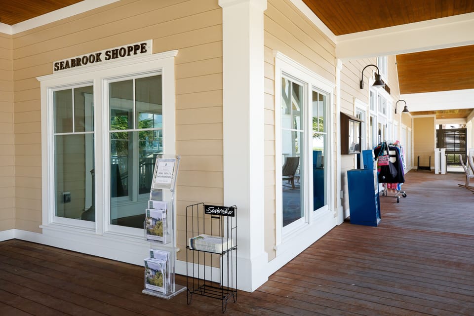 Seabrook Gift Shop at beach club across street from Atrium Villas