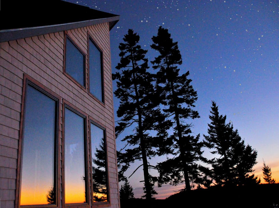 On a clear night, you can see the awe-inspiring arc of the Milky Way.