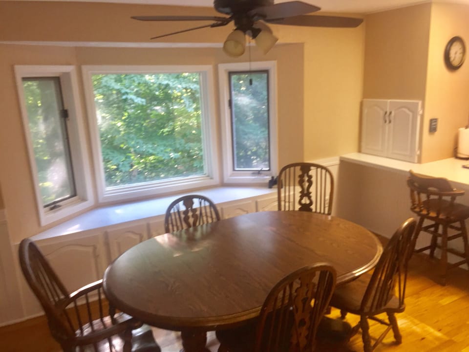 Dining area (additional seating not shown)
