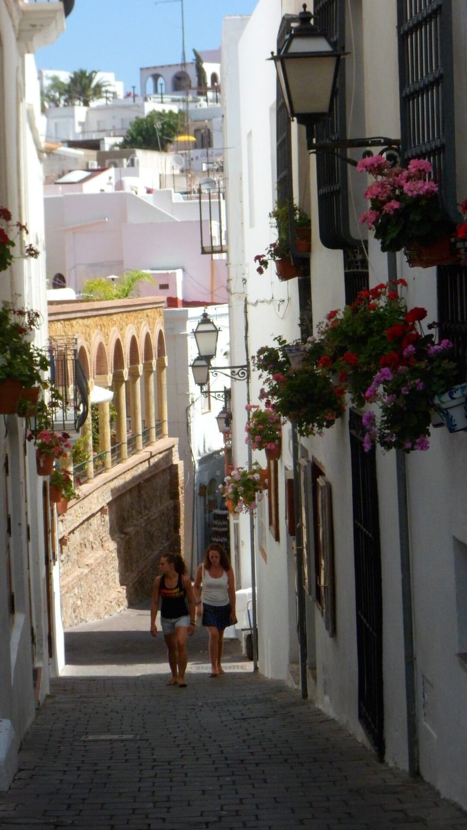 View from main pathway through the village.