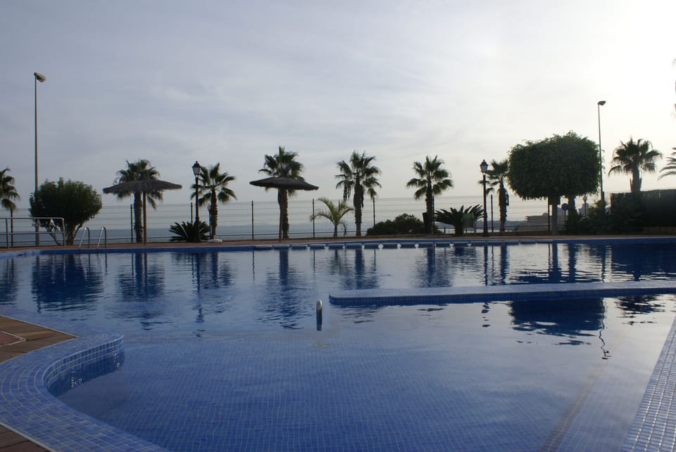 View from the communal pool