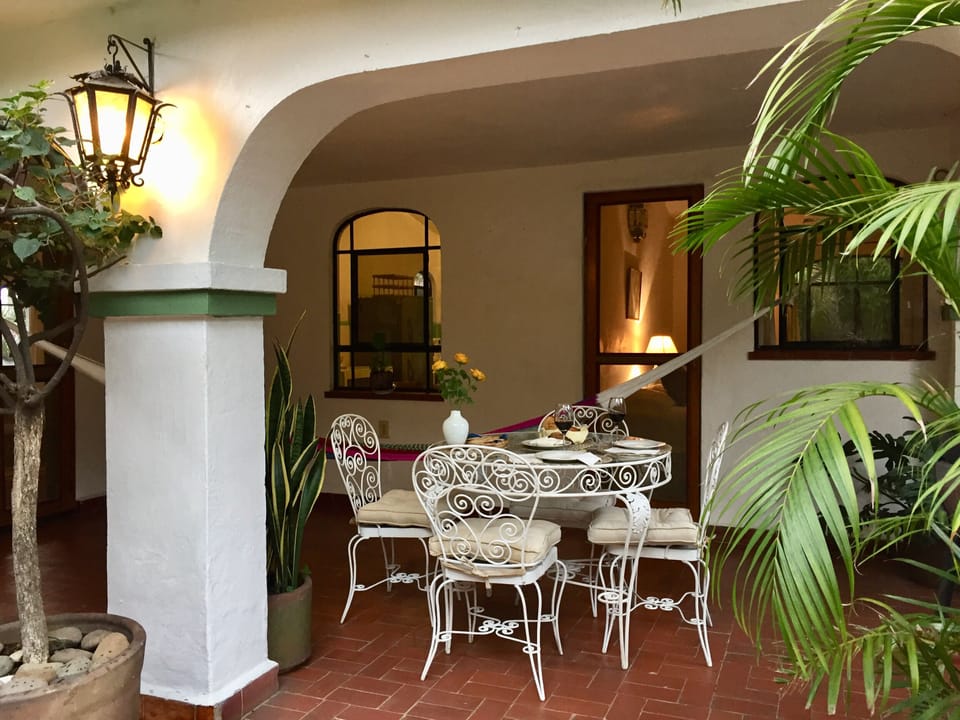 Vista de la terraza por fuera.