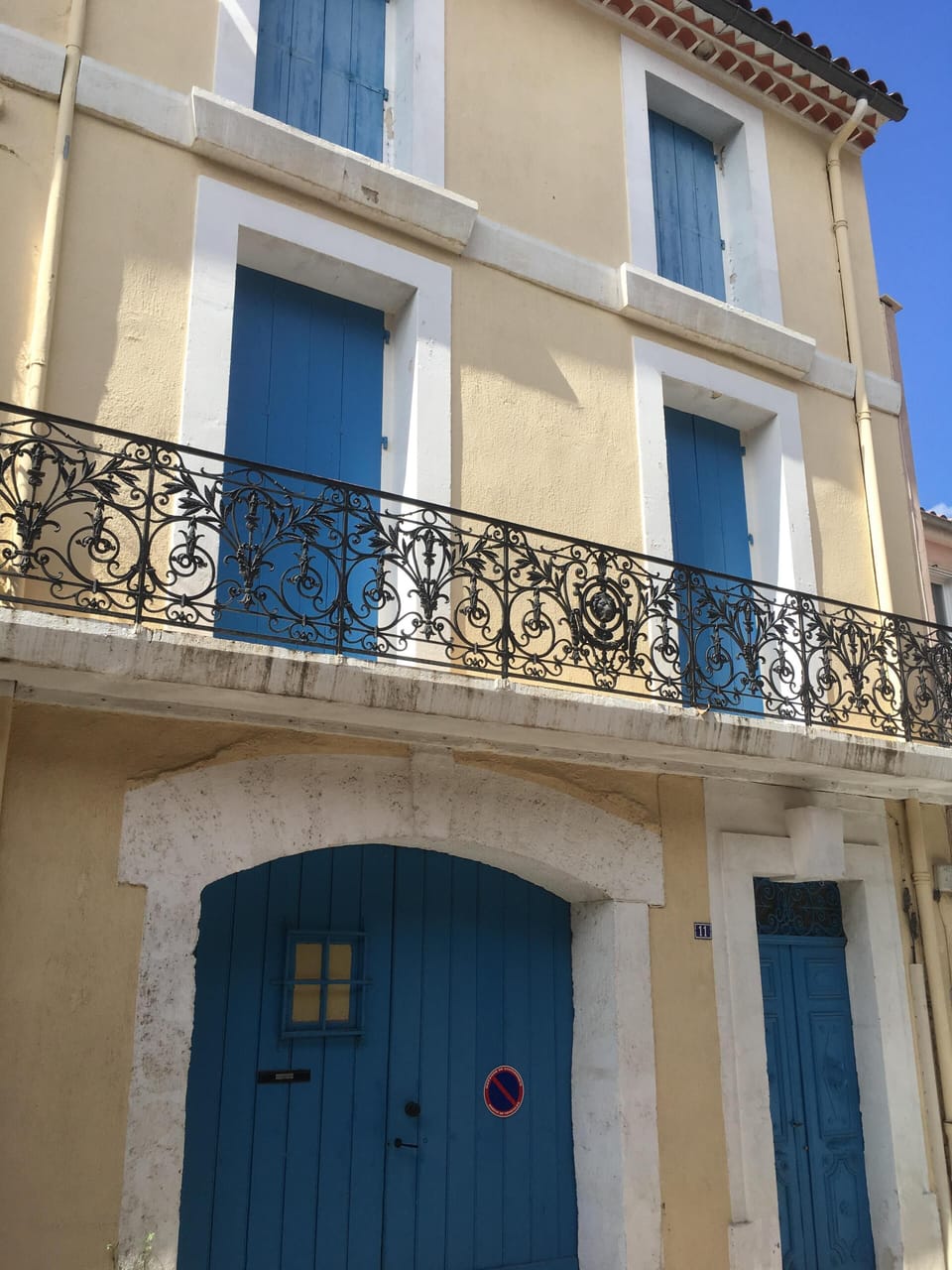 The front of the house