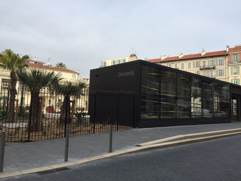The nearby tram station - the tram is underground in the area.