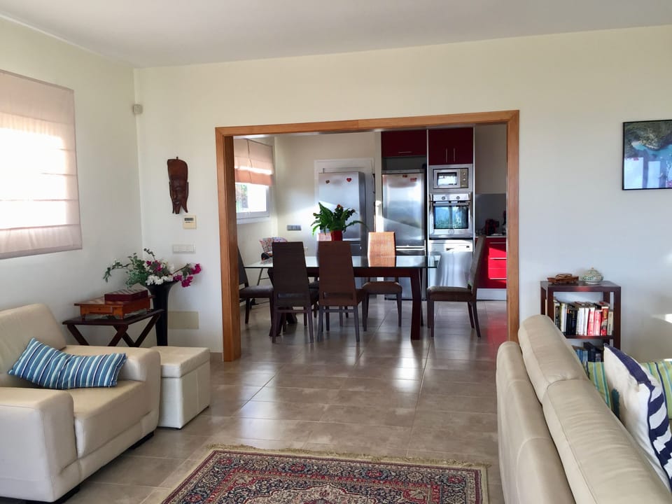 View from lounge into Kitchen - dining area.