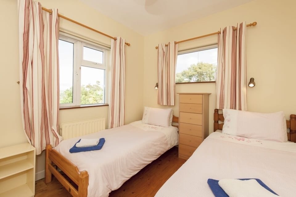 The third bedroom overlooks the bay
