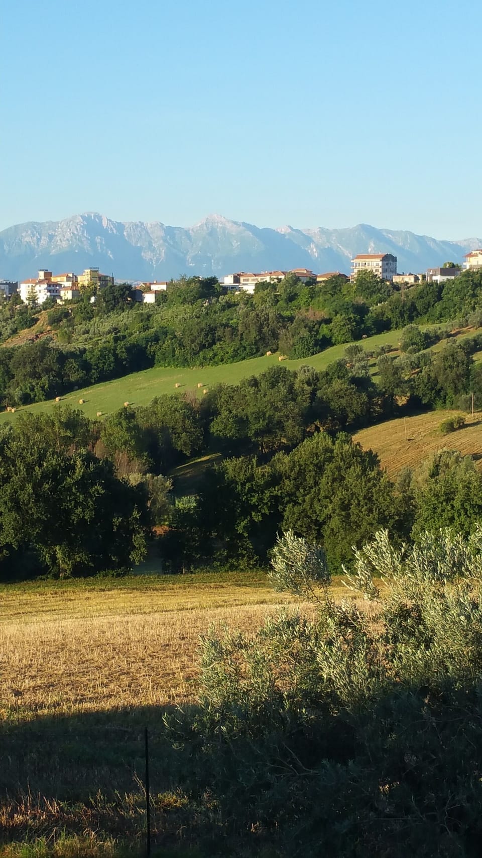 Majestic Gran Sasso - Early morning mountains from pool deck Early morning mount