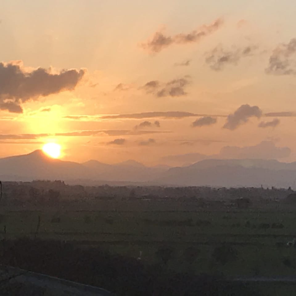 Sun setting on Ben Ledi