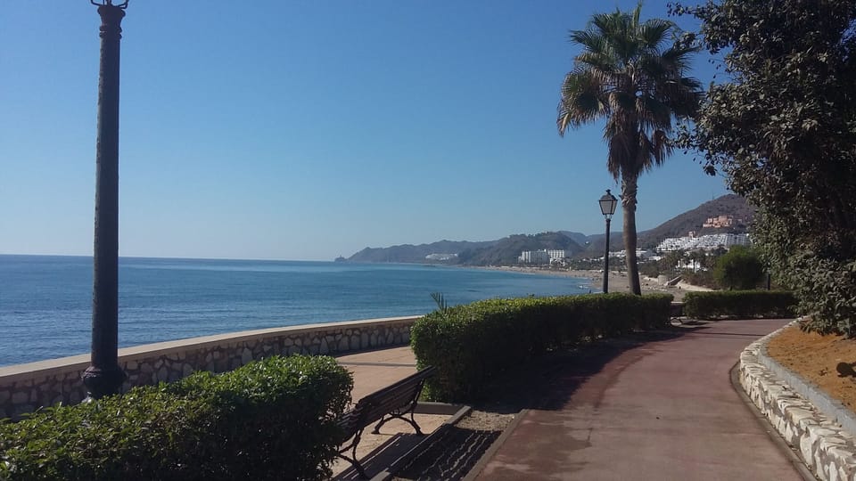 Mojacar beach walk-way