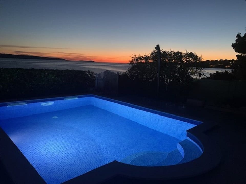 Sunset from the pool area. 