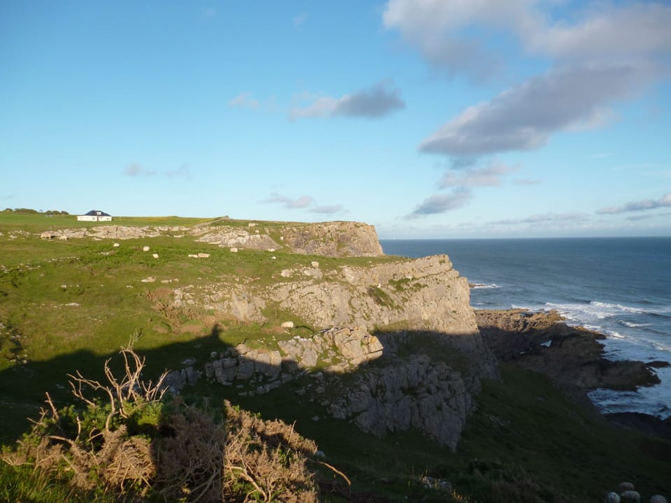Clover cliff in evening light
