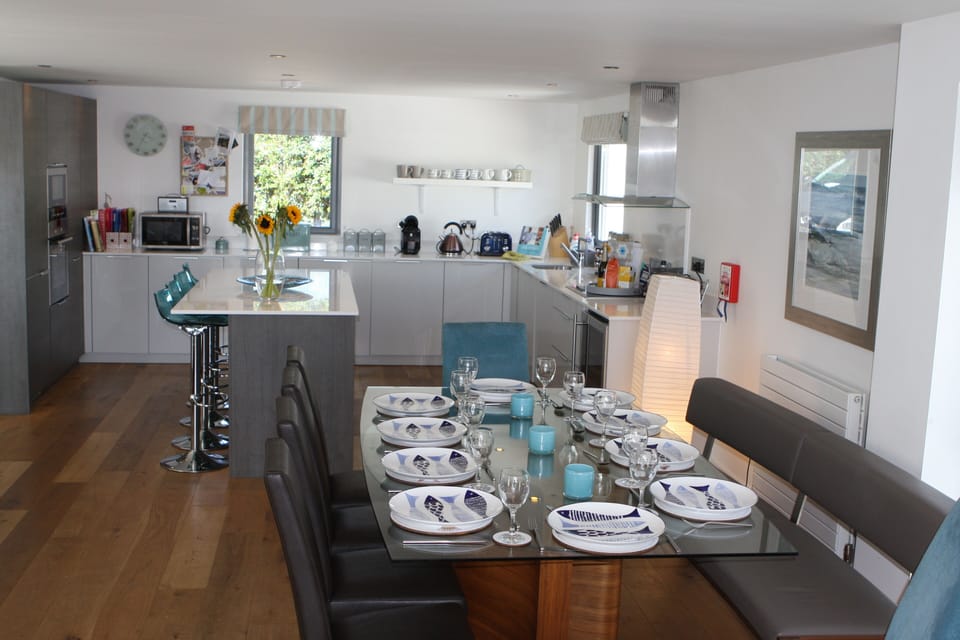 Dining area and kitchen