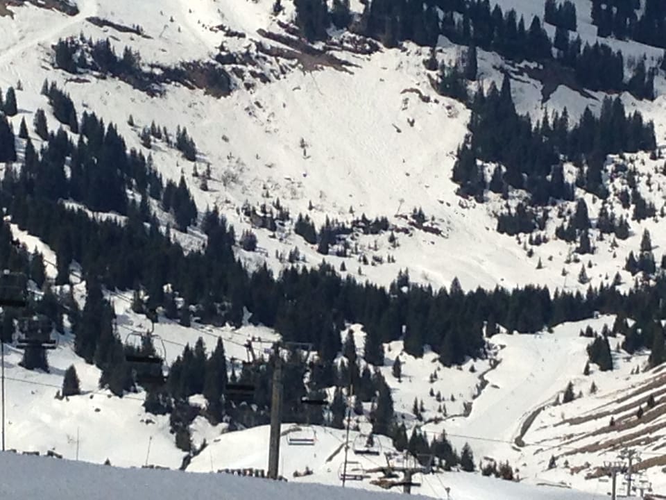 Still skiing in April!