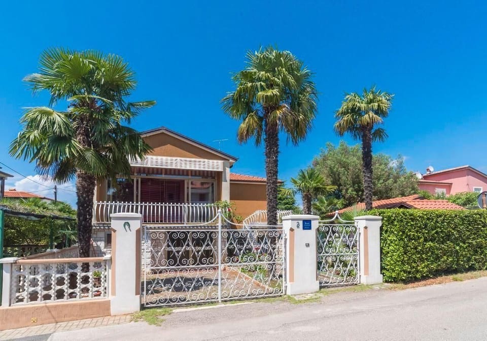 The exterior of the house from the front