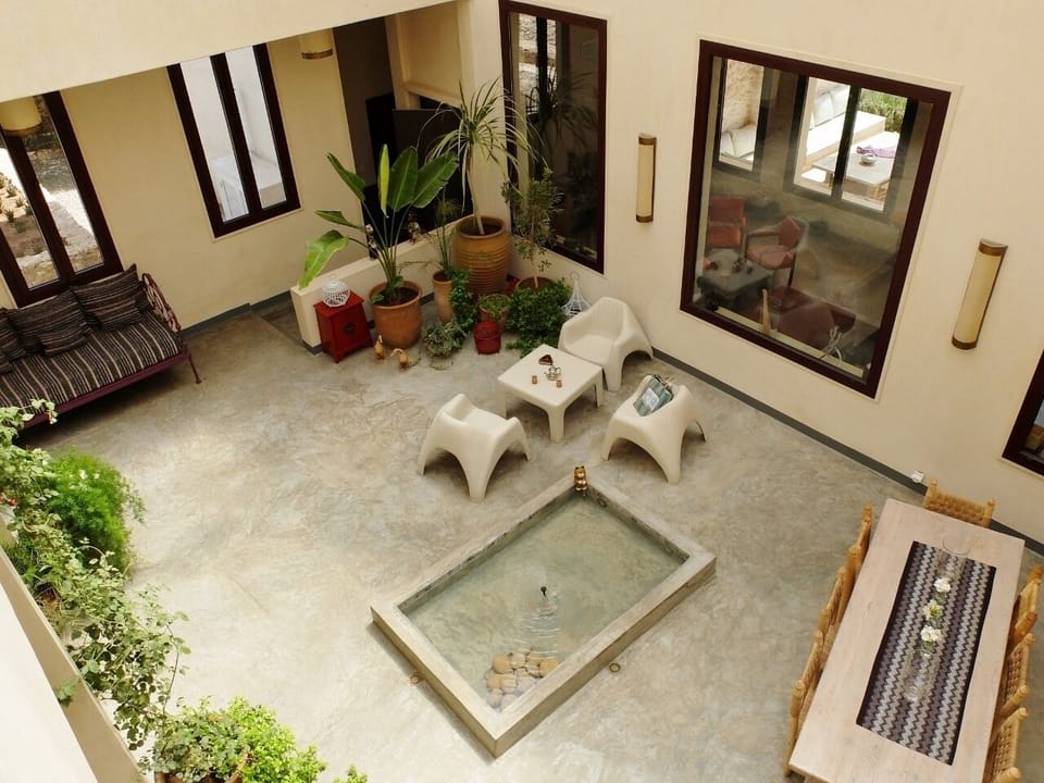 Large covered atrium