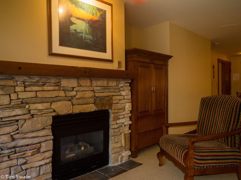 fireplace and TV cabinet