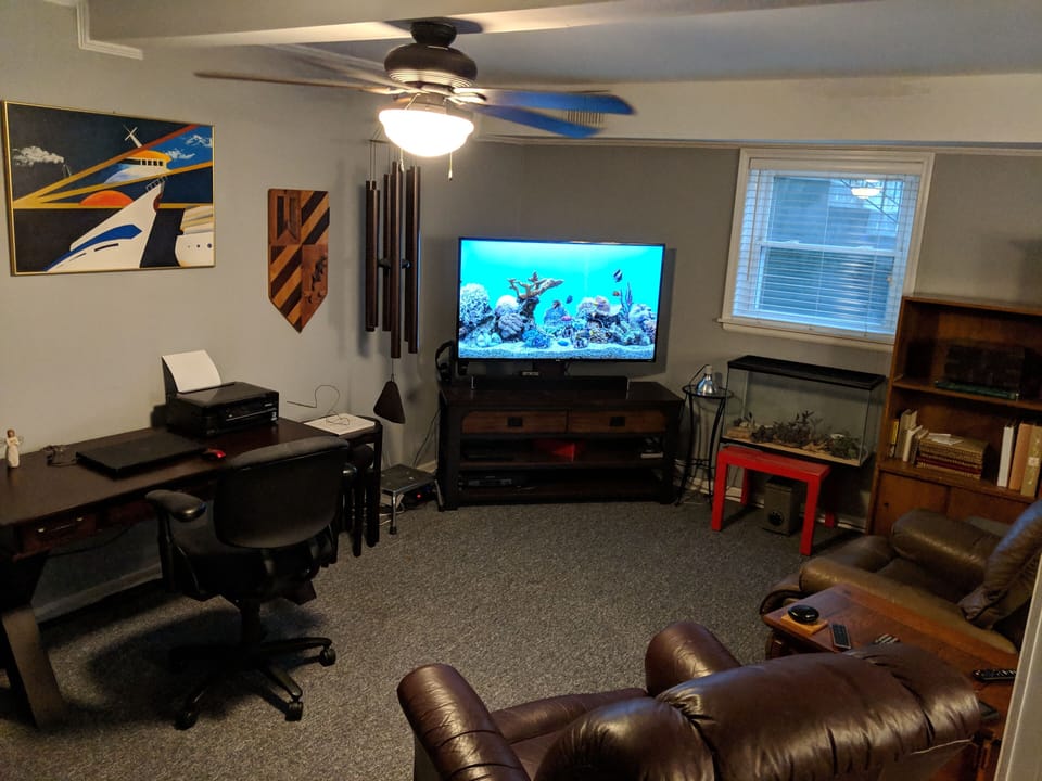 Downstairs living space