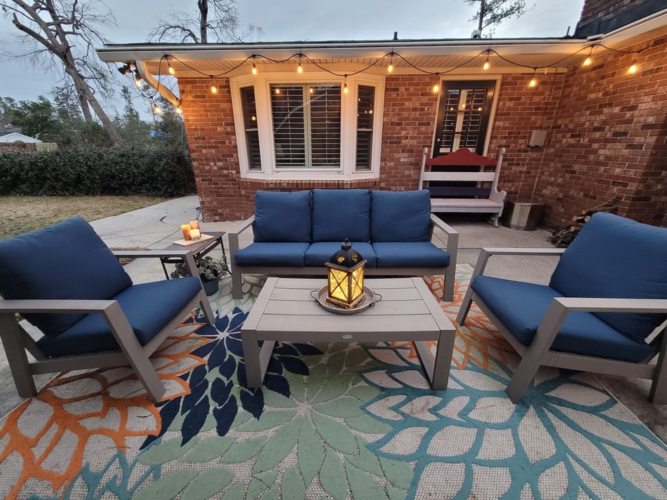 Patio sitting space