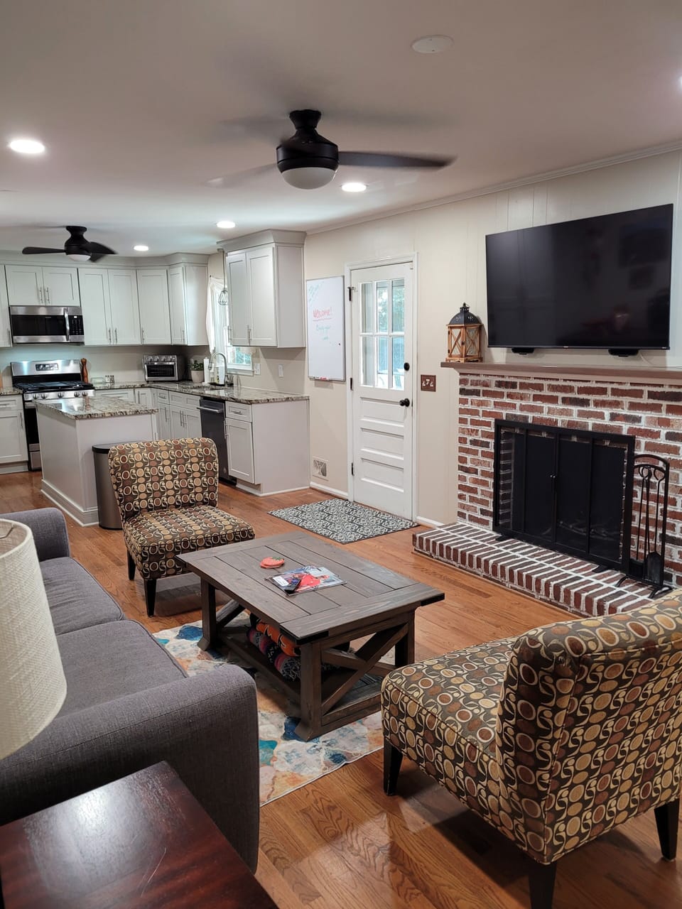 Den into Kitchen