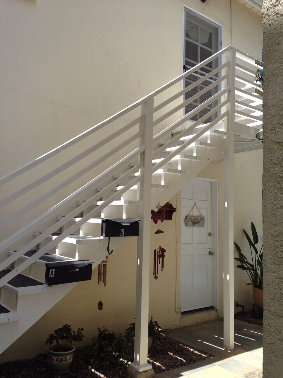 Back unit. Upstairs.