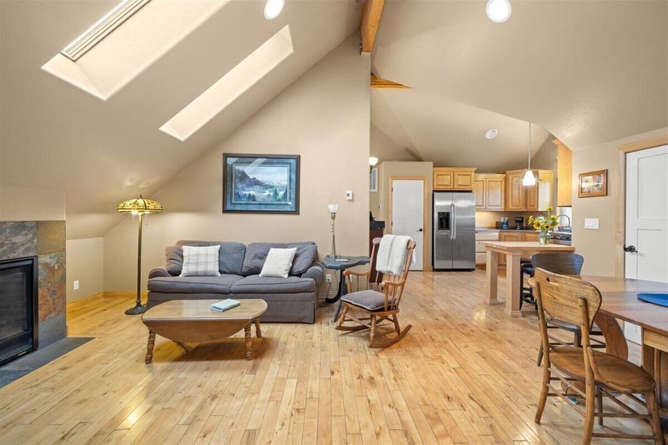 View from the front door toward the kitchen