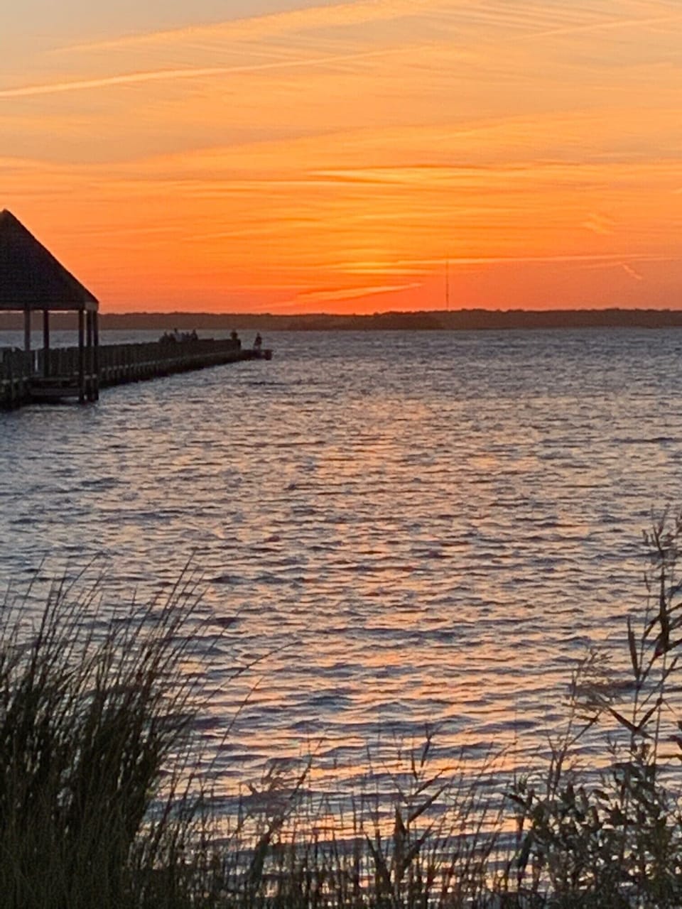 Sunset winter 2020 - across the street from our unit at the park.
