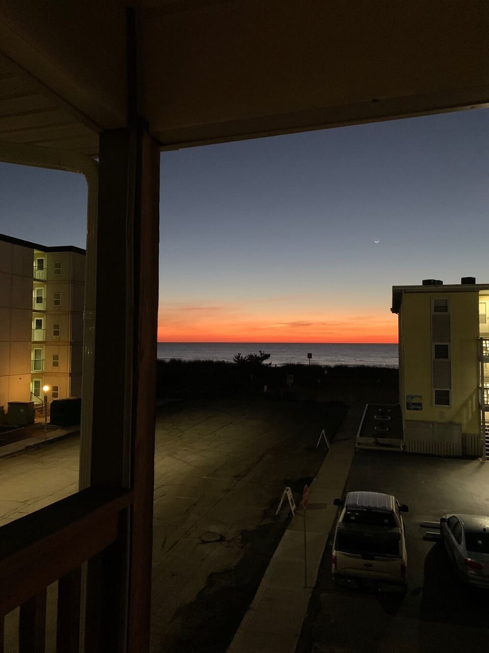 Sunrise winter of 2020 - view from our deck.