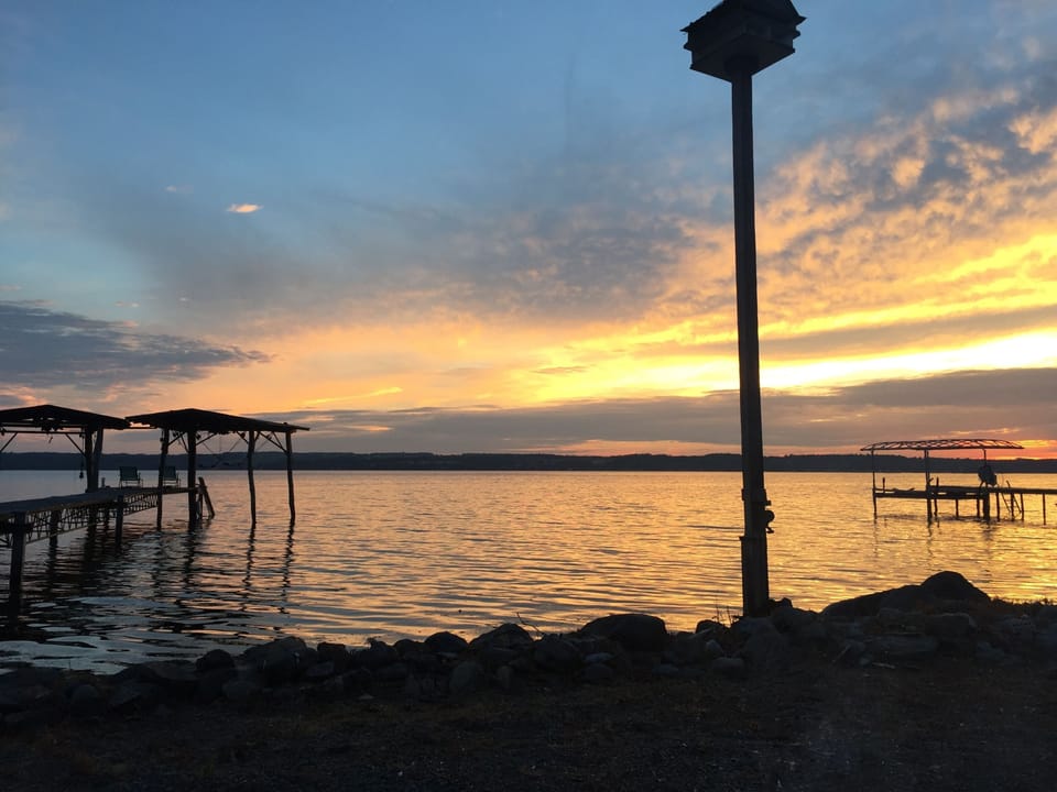 Sunset from the lakefront 