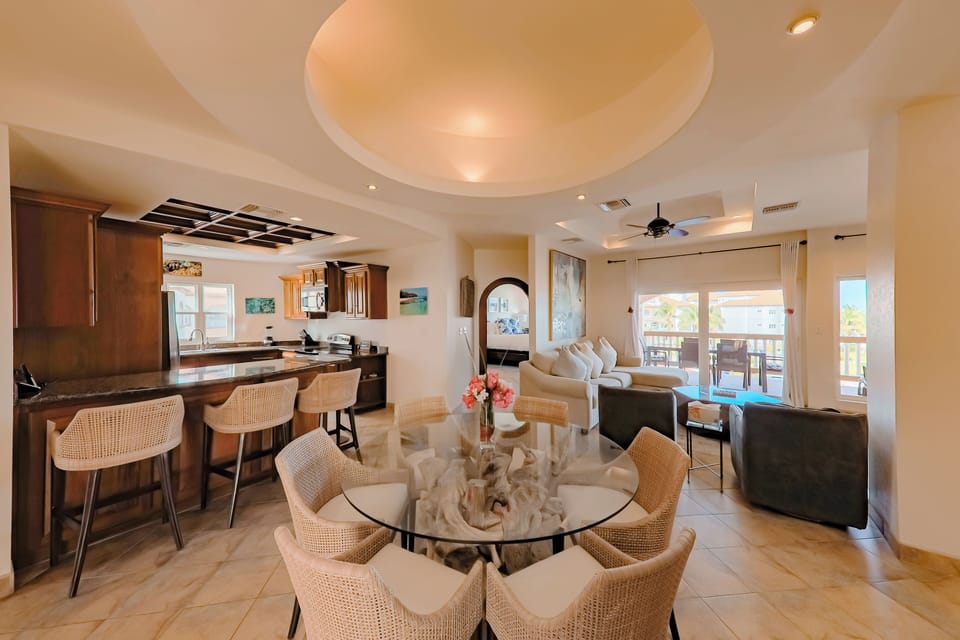 Dining and living area
