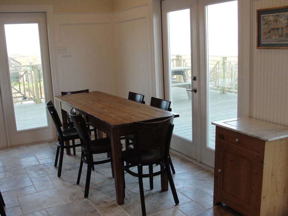 Kitchen to deck.