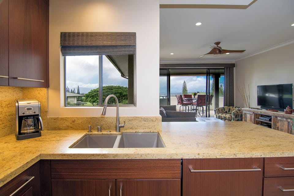 kitchen with a view