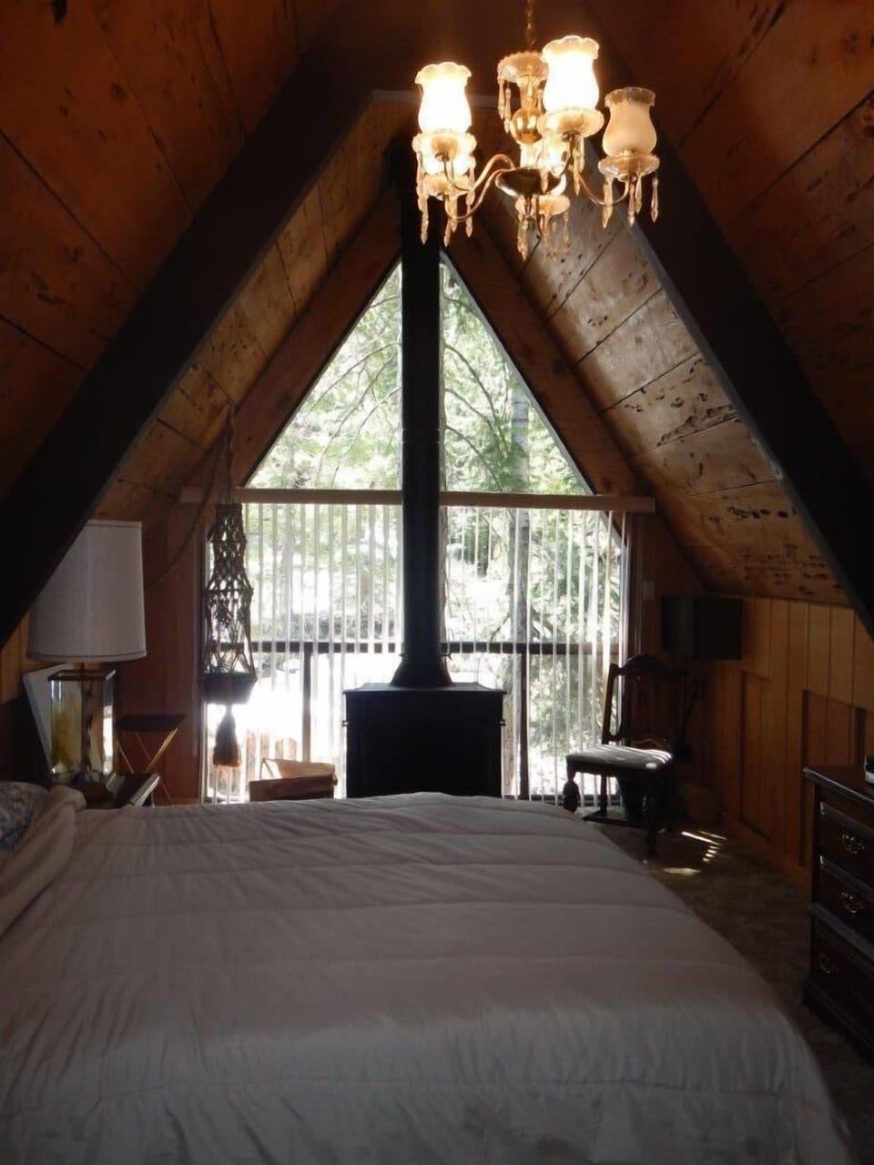 Master bedroom at loft level