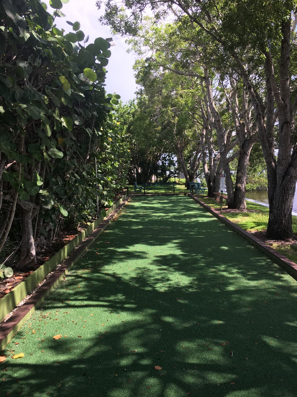 Bocce Ball court near pool