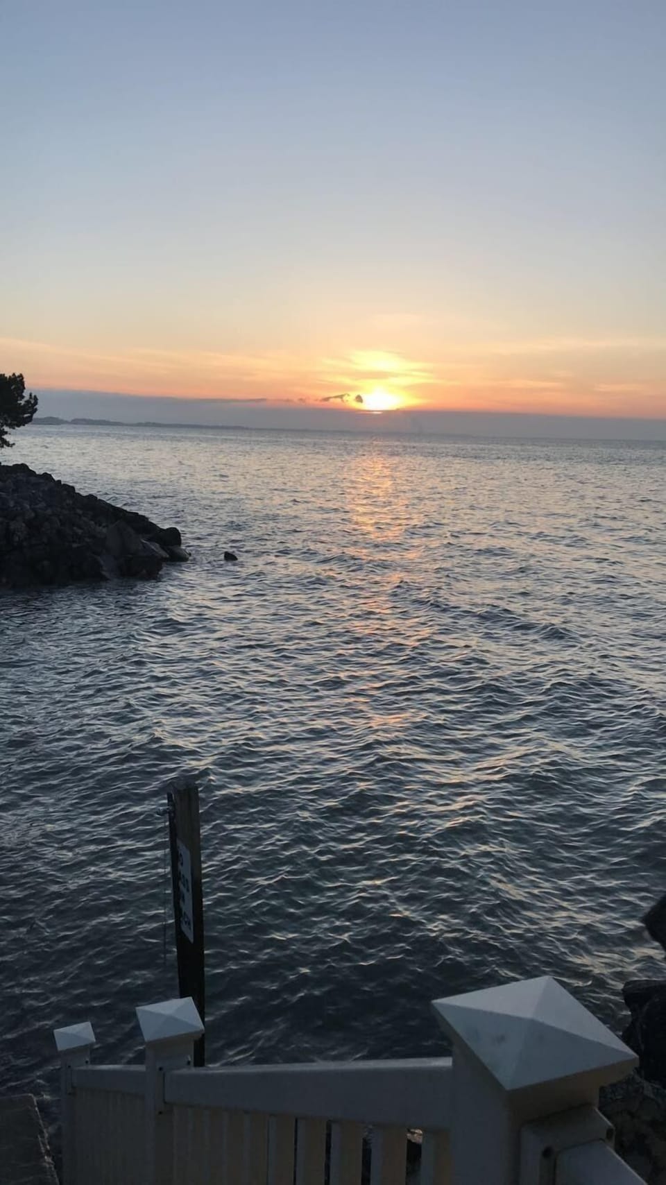 Sunset view from the Hot Tub. 