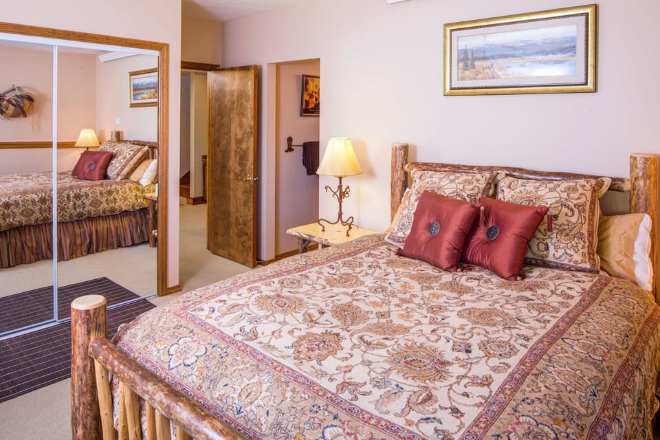 Queen Guest Suite is very spacious with views of Spanish Peaks and Lone Mountain