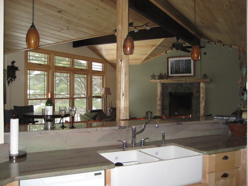 View for the dishwasher. 