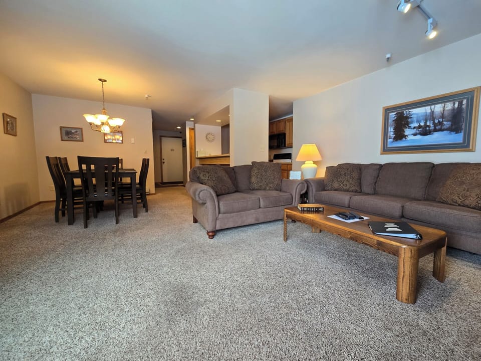 Living Area looking from Balcony Door