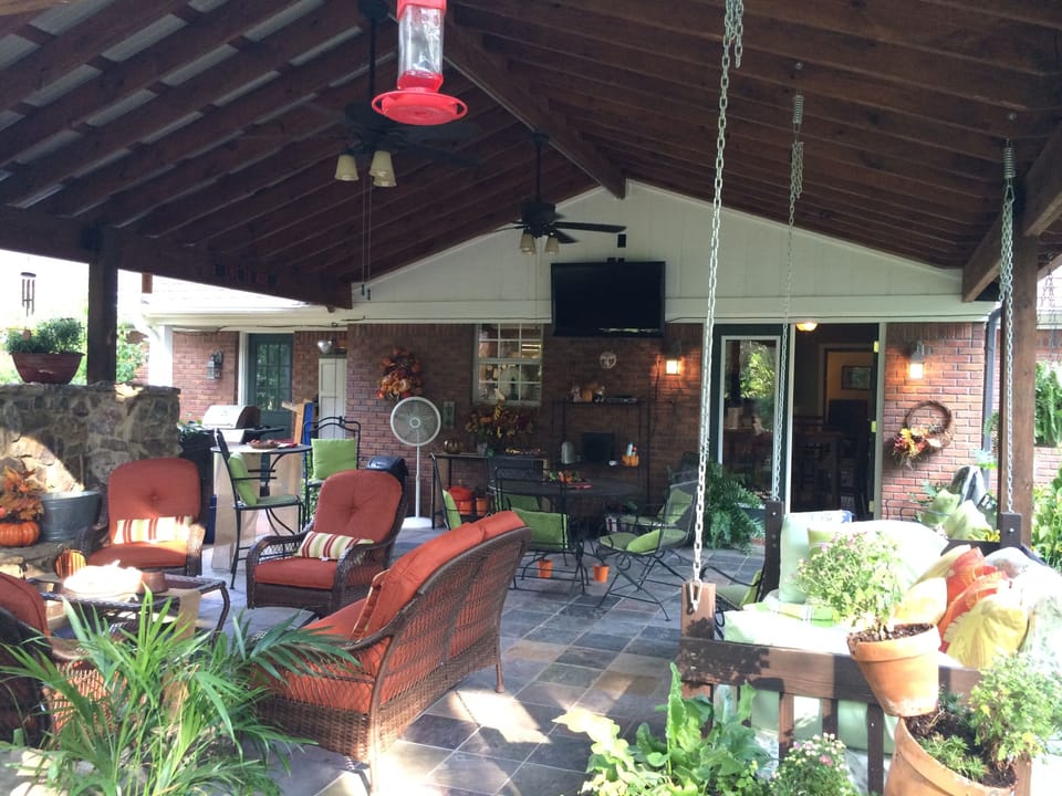 The porch--summer