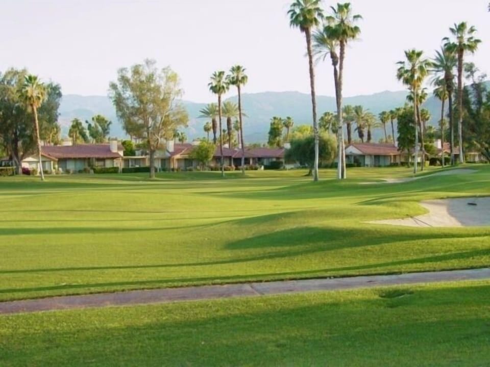 The view across the golf course